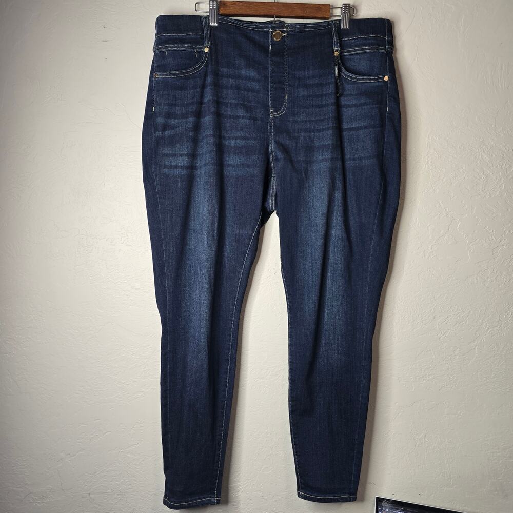 NWT Liverpool Plus  Jeans Blue Dark Wash Denim Jeans Sz 22
